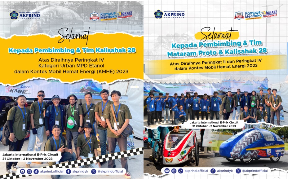 Mataram Proto Juara 2 Kontes Mobil Hemat Energi (KMHE) 2023