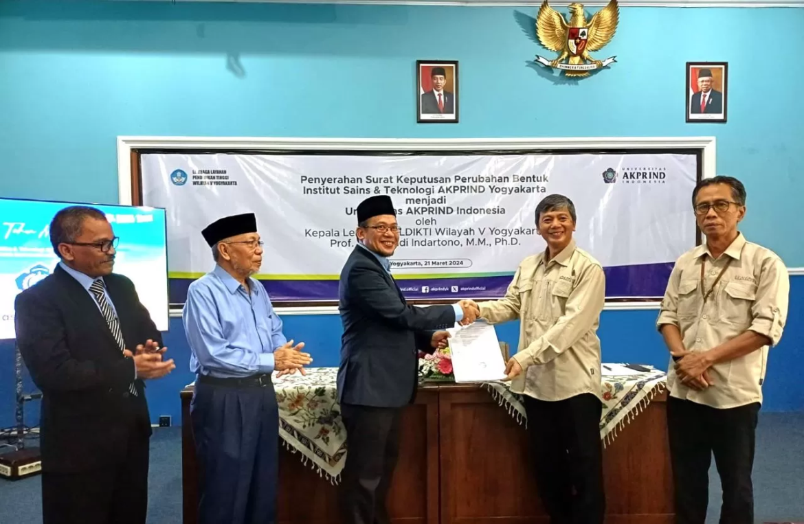 Institut Sains & Teknologi AKPRIND Yogyakarta Berubah Menjadi Universitas AKPRIND Indonesia, Tambah Prodi Baru